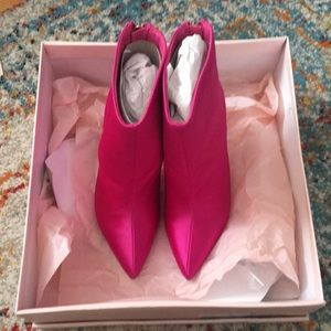 JustFab Pink Booties
